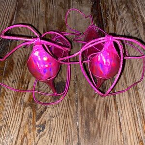 Cape Robbin Pink leg strapped Heels
